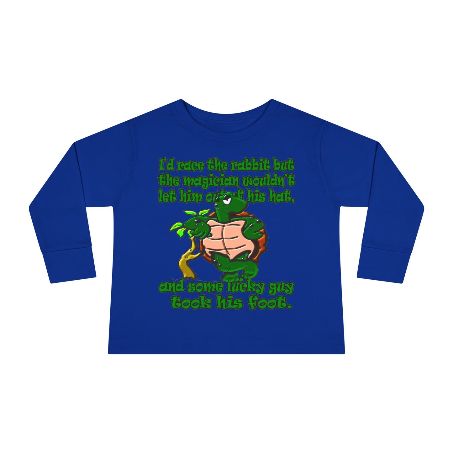 turtle race - Toddler Long Sleeve Tee