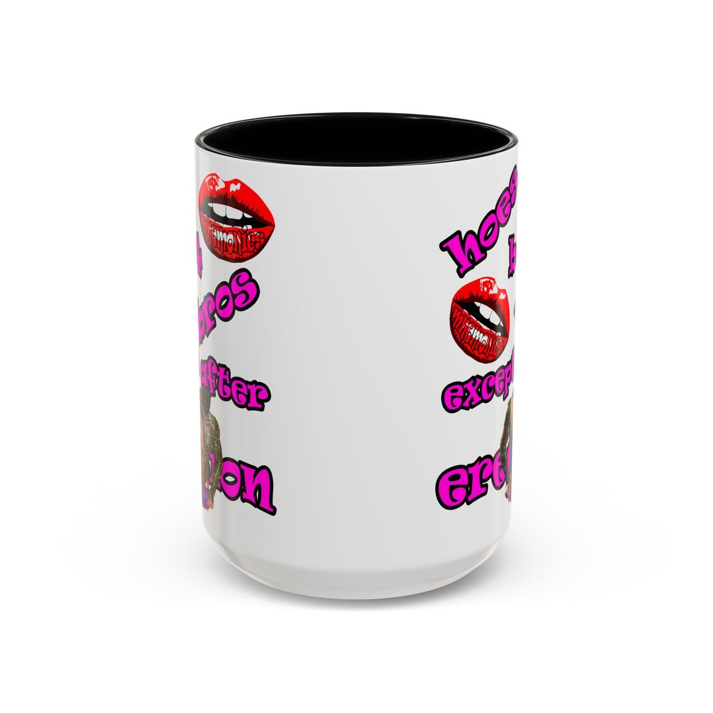hoes b4 bros - Accent Mug (white)