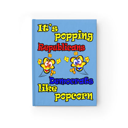 popping like popcorn - journal-lined (light blue)