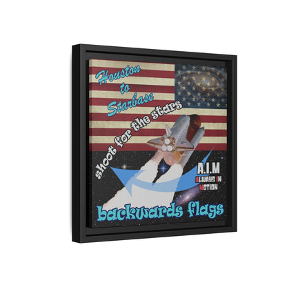 shoot for the stars - framed canvas art