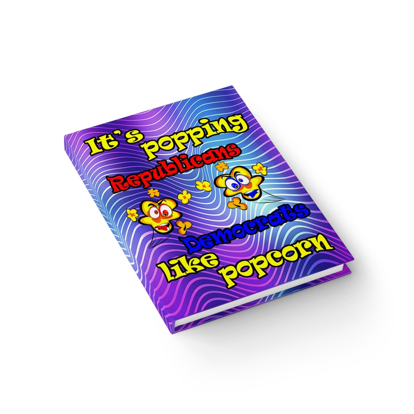 popping like popcorn - journal-blank (purple wave)
