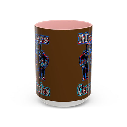 em cee squared - Accent Mug (brown)