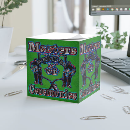 em cee squared - note cube (green turf)