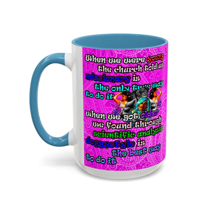 doggystyle - Accent Mug (pink swirl)