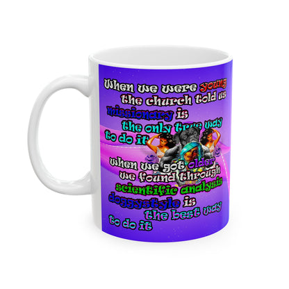 doggystyle - White Mug (purple-pink wave)