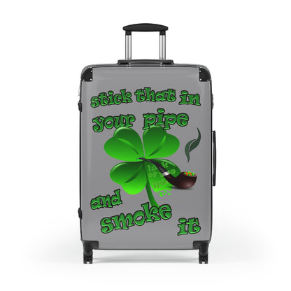 stick that in your pipe and smoke it - Suitcase (grey)