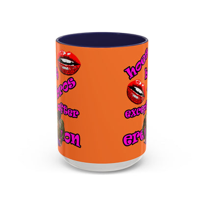 hoes b4 bros - Accent Mug (crusta)