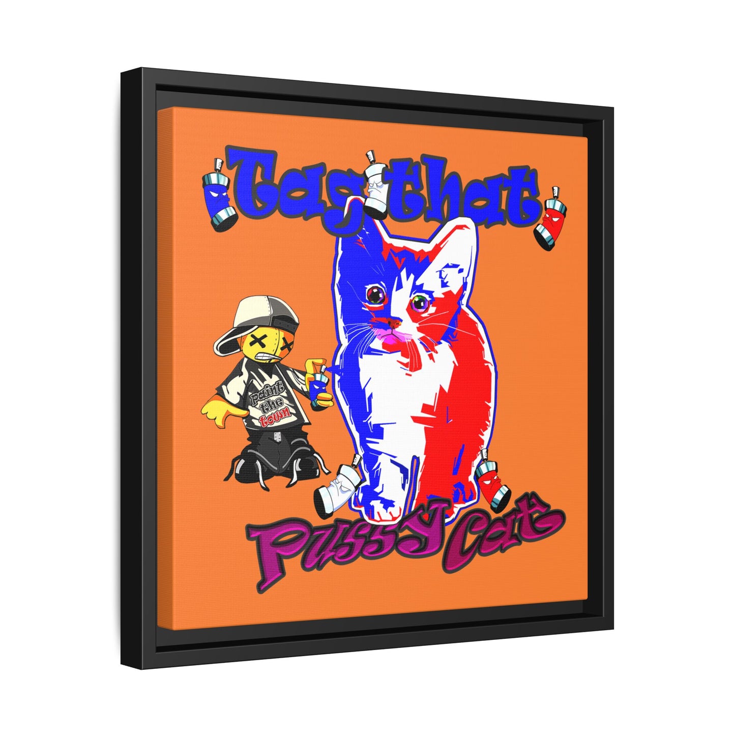 tag that - framed canvas art (crusta)