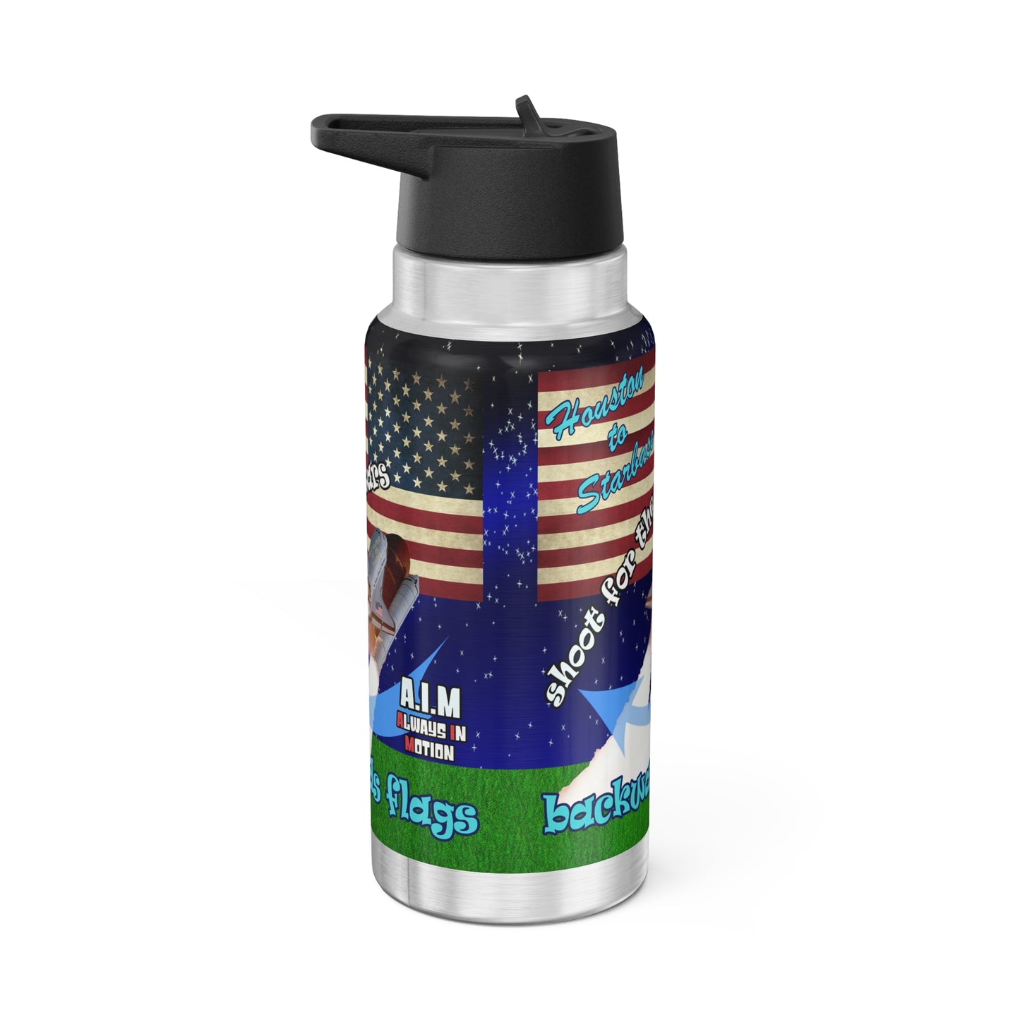 shoot for the stars - Gator Tumbler, 32oz ('snoops' background)
