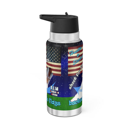 shoot for the stars - Gator Tumbler, 32oz ('snoops' background)