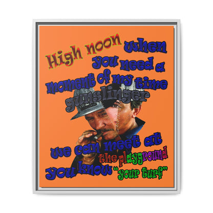 high noon - framed canvas art (crusta)