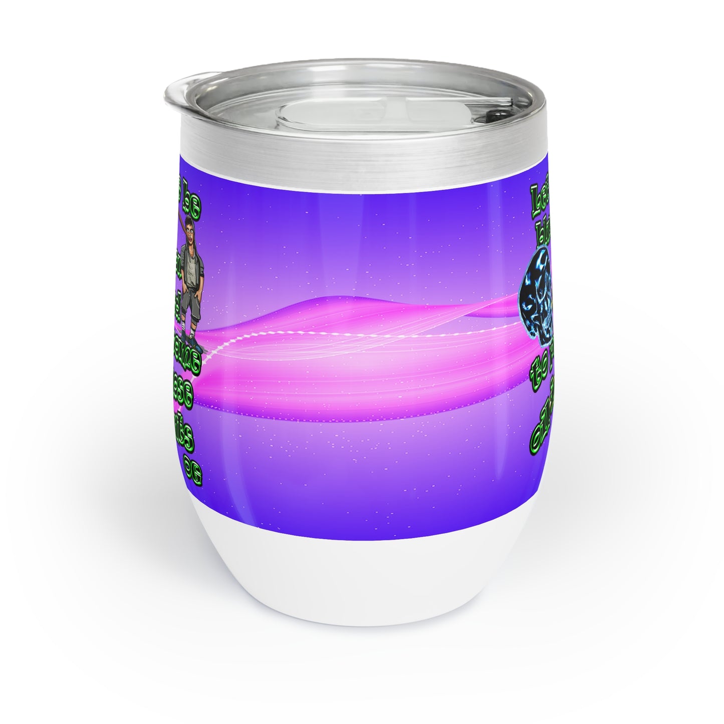 og - Chill Wine Tumbler (purple-pink wave)