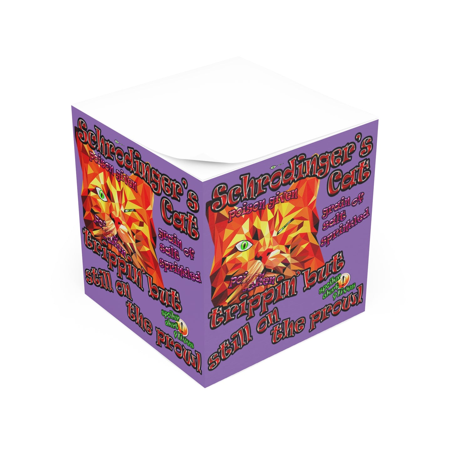 schrodinger's cat - note cube (light purple)