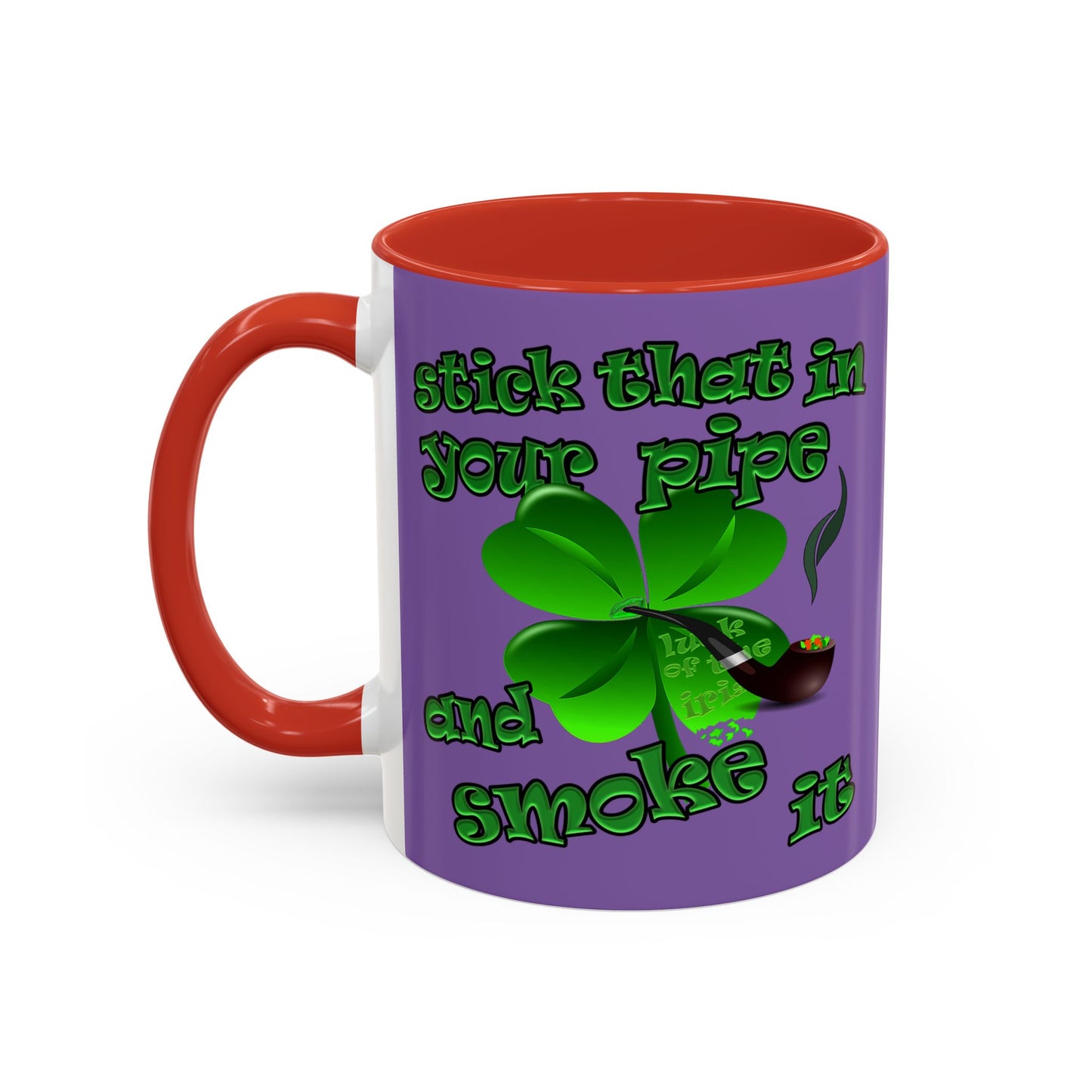 celtics logo - Accent Mug (light purple)