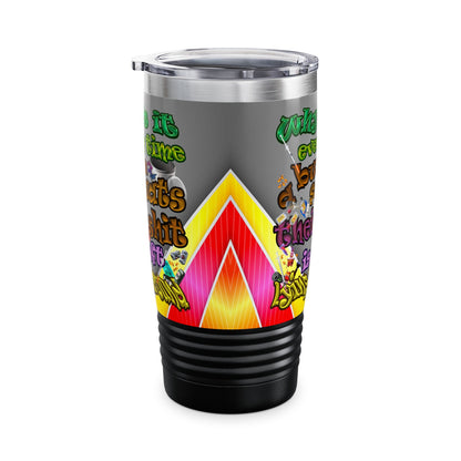 the bum's shit - Ringneck Tumbler, 20oz (rainbow split)