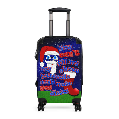 santa's shoes - Suitcase ('snoops' background)