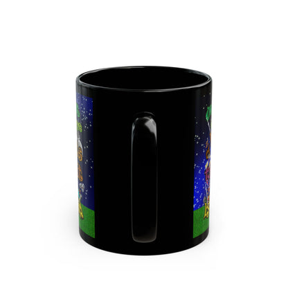 the bum's shit - Black Mug ('snoops' background)