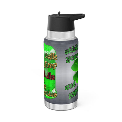 celtics logo - Gator Tumbler, 32oz  (brushed nickel)