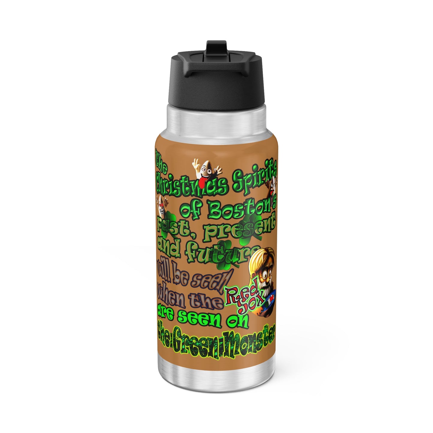 christmas spirits of boston - Gator Tumbler, 32oz (light brown)