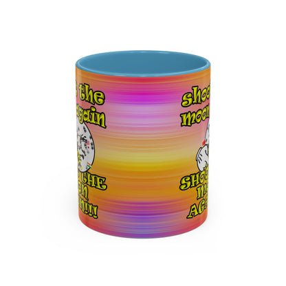 shoot the moon again - Accent Mug (color blur)