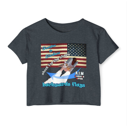 shoot for the stars - Women's Festival Crop Top
