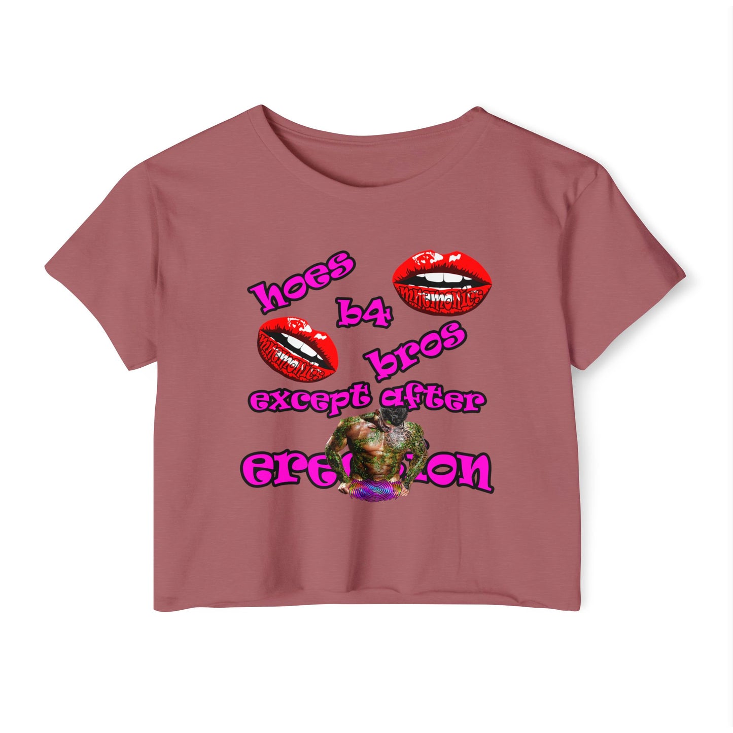 hoes b4 bros - Women's Festival Crop Top