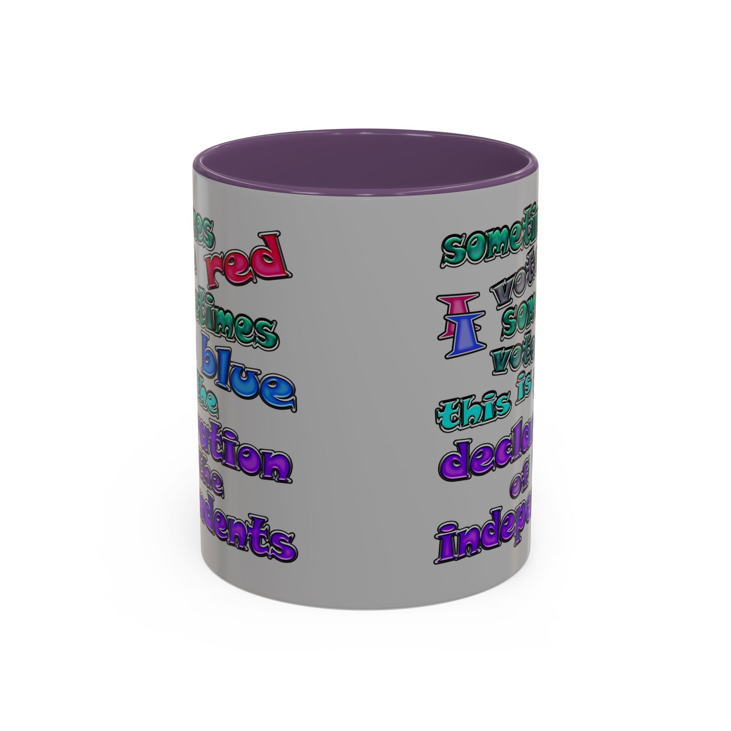 declaration of the independents - Accent Mug (light grey)