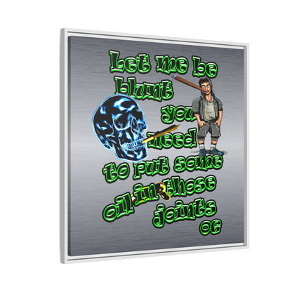 og - framed canvas art (brushed nickel)