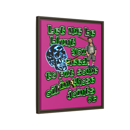 og - framed canvas art (pink)