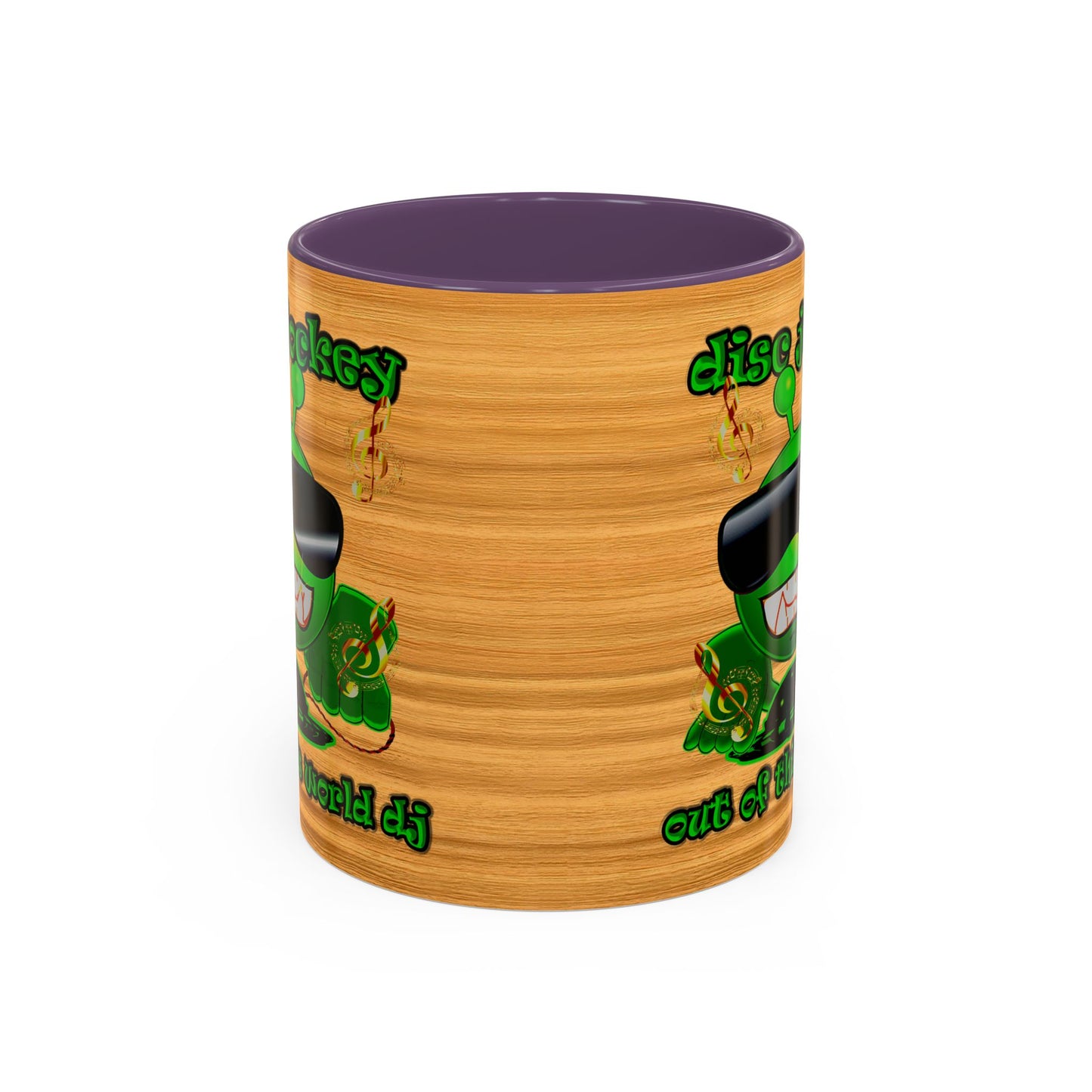 disc jockey - Accent Mug (butterscotch wood finish)