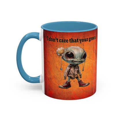 I don't care that your grey - Accent Mug (burnt orange)