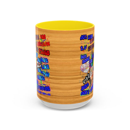 drop the beat - Accent Mug (butterscotch wood finish)