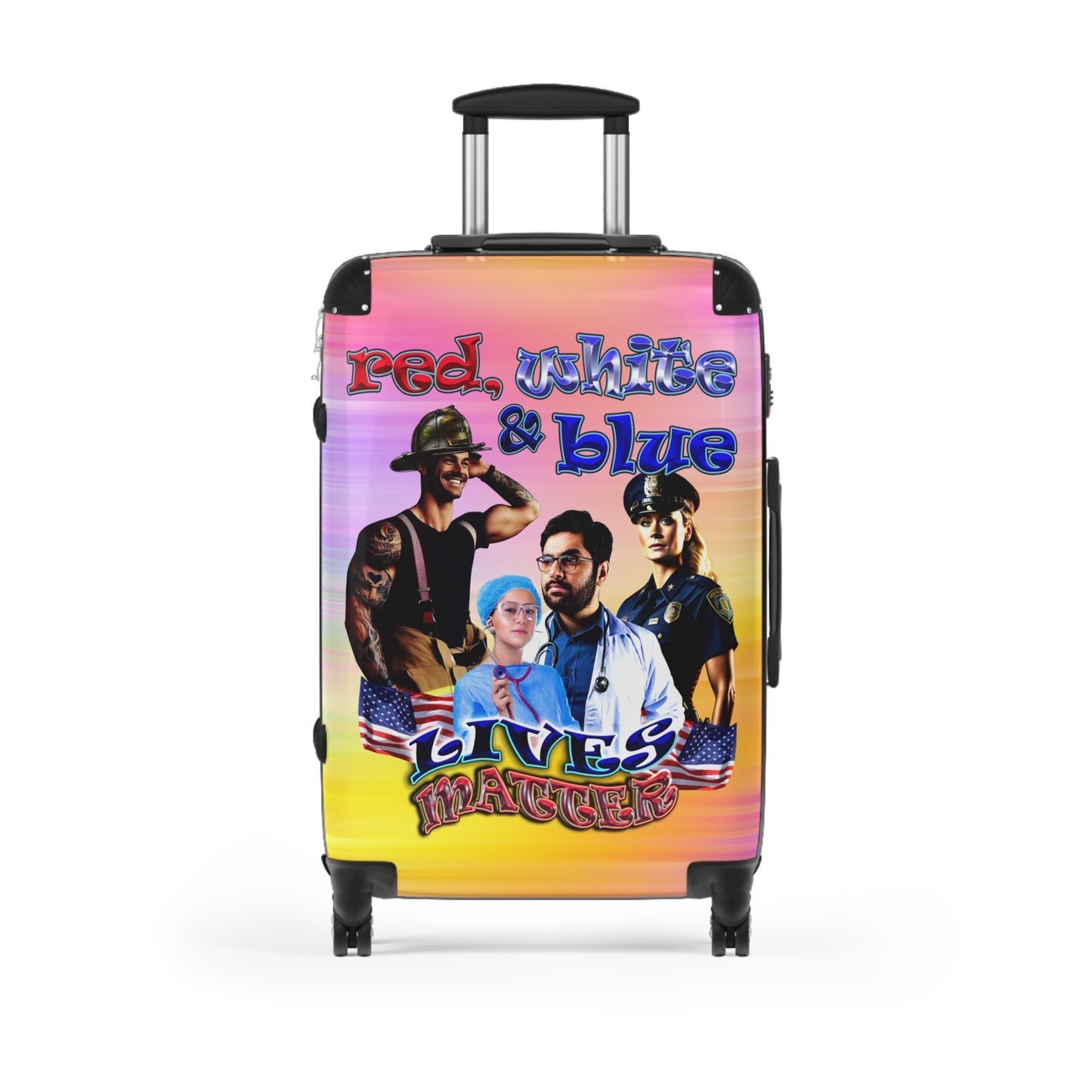 rw&b lives matter - Suitcase (color blur)