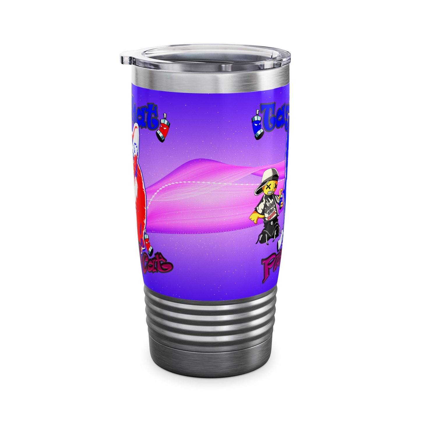 tag that - Ringneck Tumbler, 20oz (purple-pink wave)