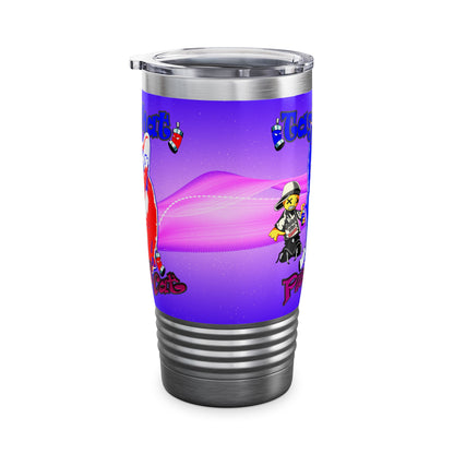 tag that - Ringneck Tumbler, 20oz (purple-pink wave)