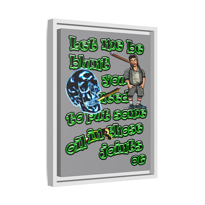 og - framed canvas art (grey)