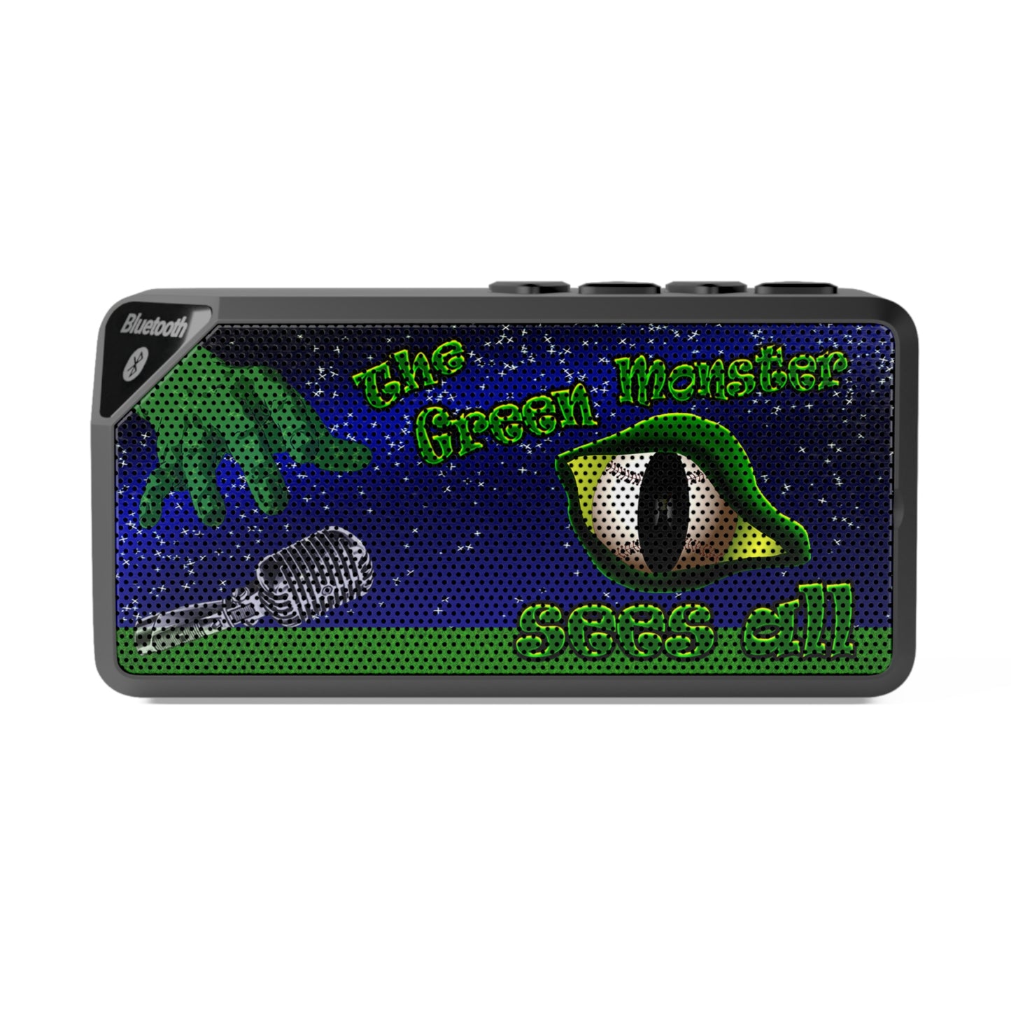 green monster - Jabba Bluetooth Speaker ('snoops' background)