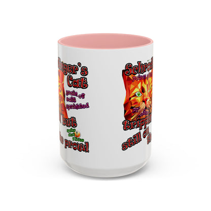 schrodinger's cat - Accent Mug (white)