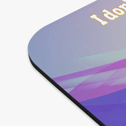 I don't care that your grey - Mouse Pad (Rectangle) (light blue-pink wave)