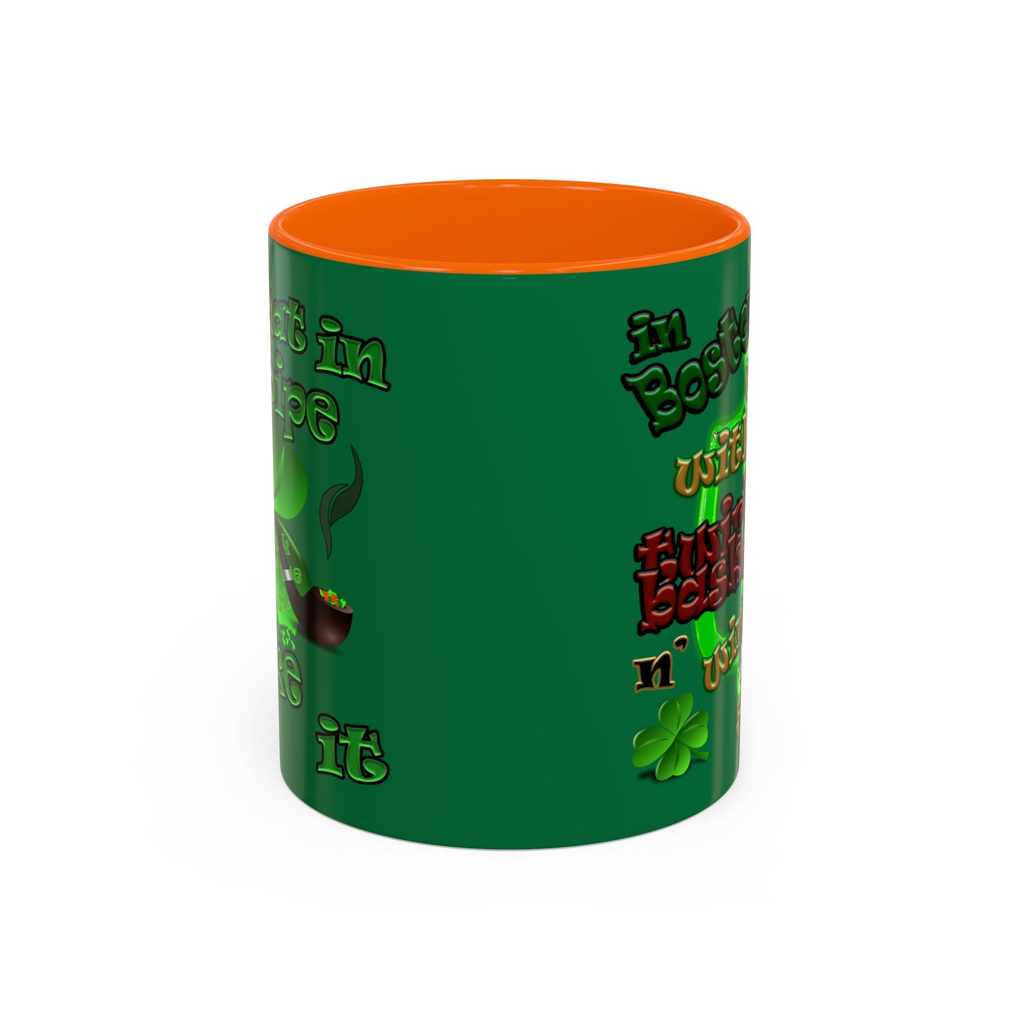 celtics logo - Accent Mug (dark green)