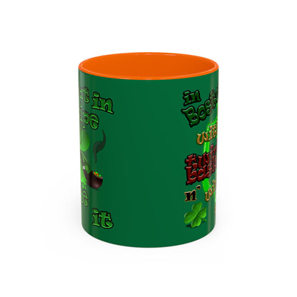 celtics logo - Accent Mug (dark green)