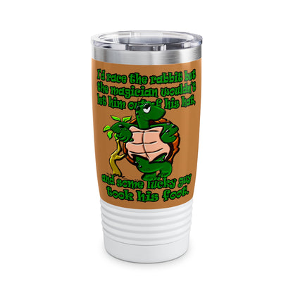 turtle race - Ringneck Tumbler, 20oz (light brown)
