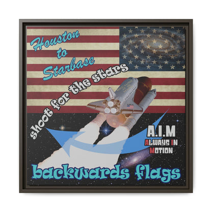 shoot for the stars - framed canvas art