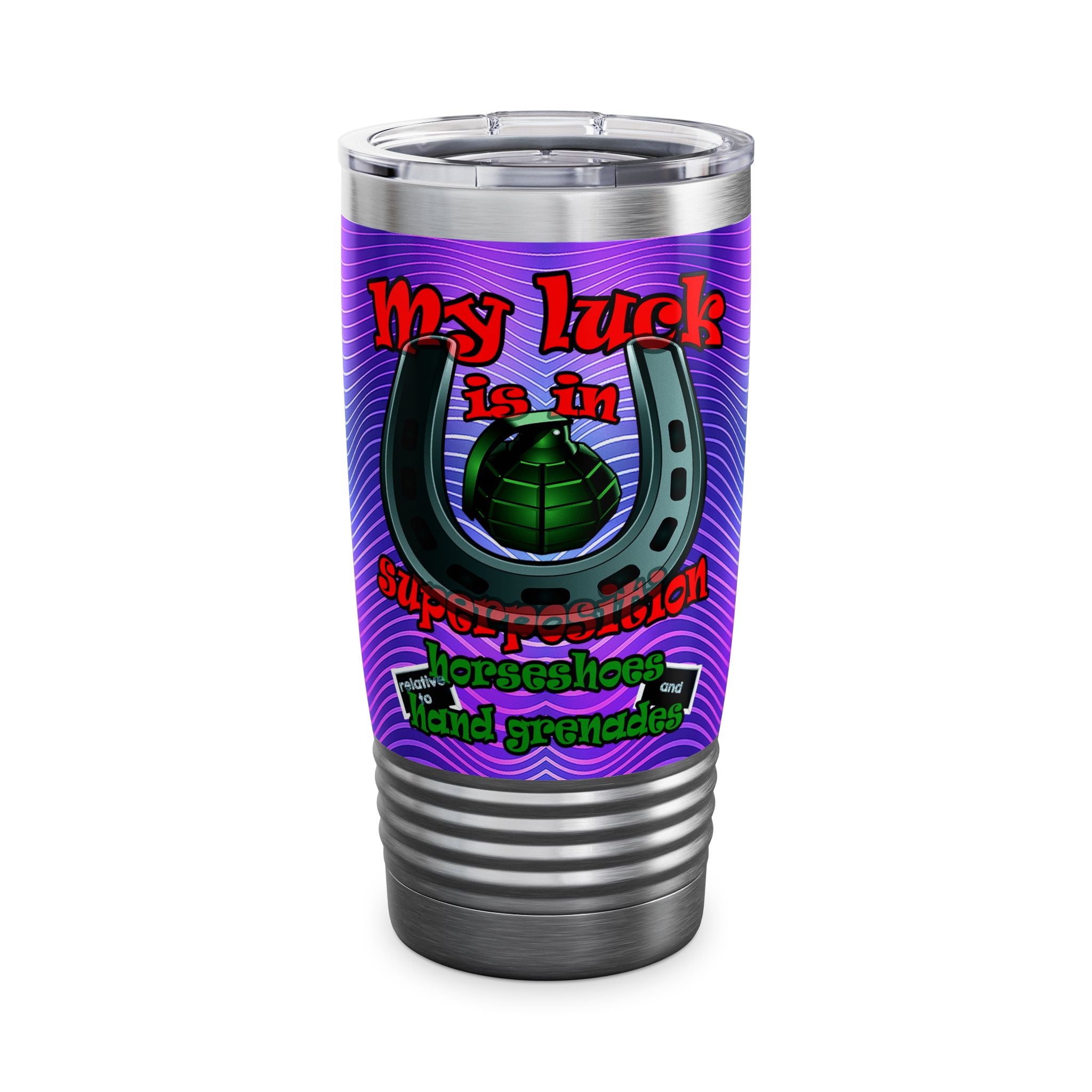 my luck - Ringneck Tumbler, 20oz (purple wave)