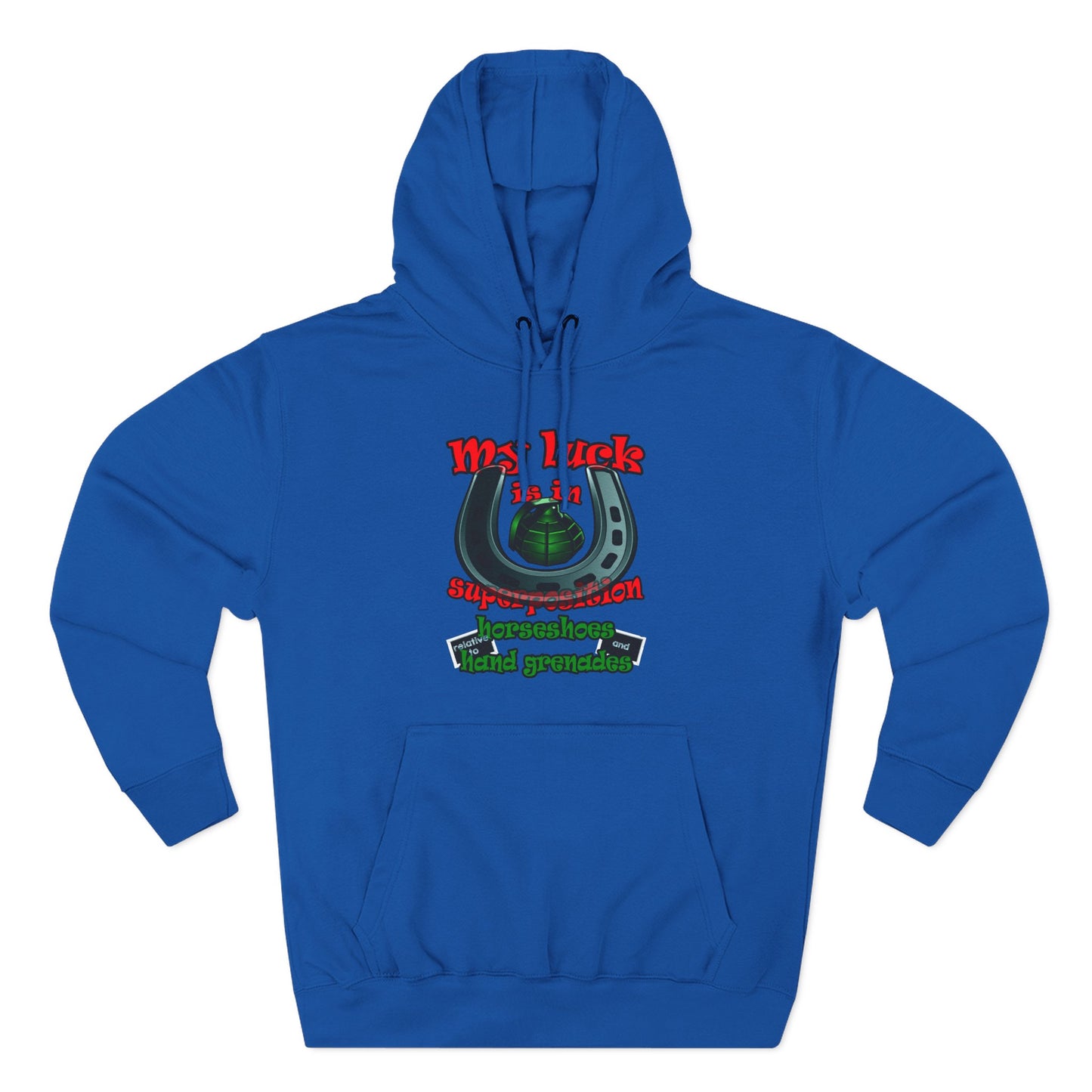 my luck - Three-Panel Fleece Hoodie