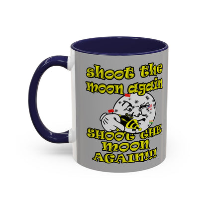 shoot the moon again - Accent Mug (light grey)