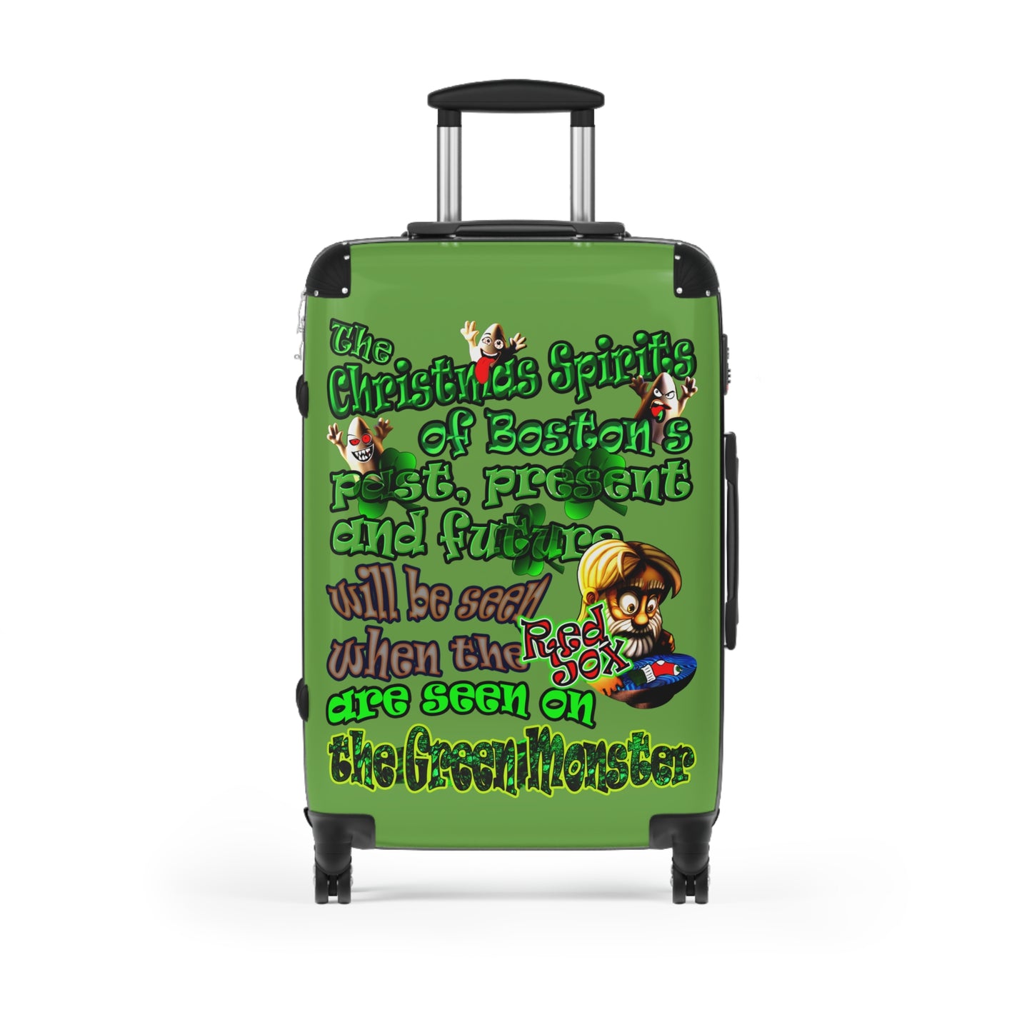 christmas spirits of boston - Suitcase (green)