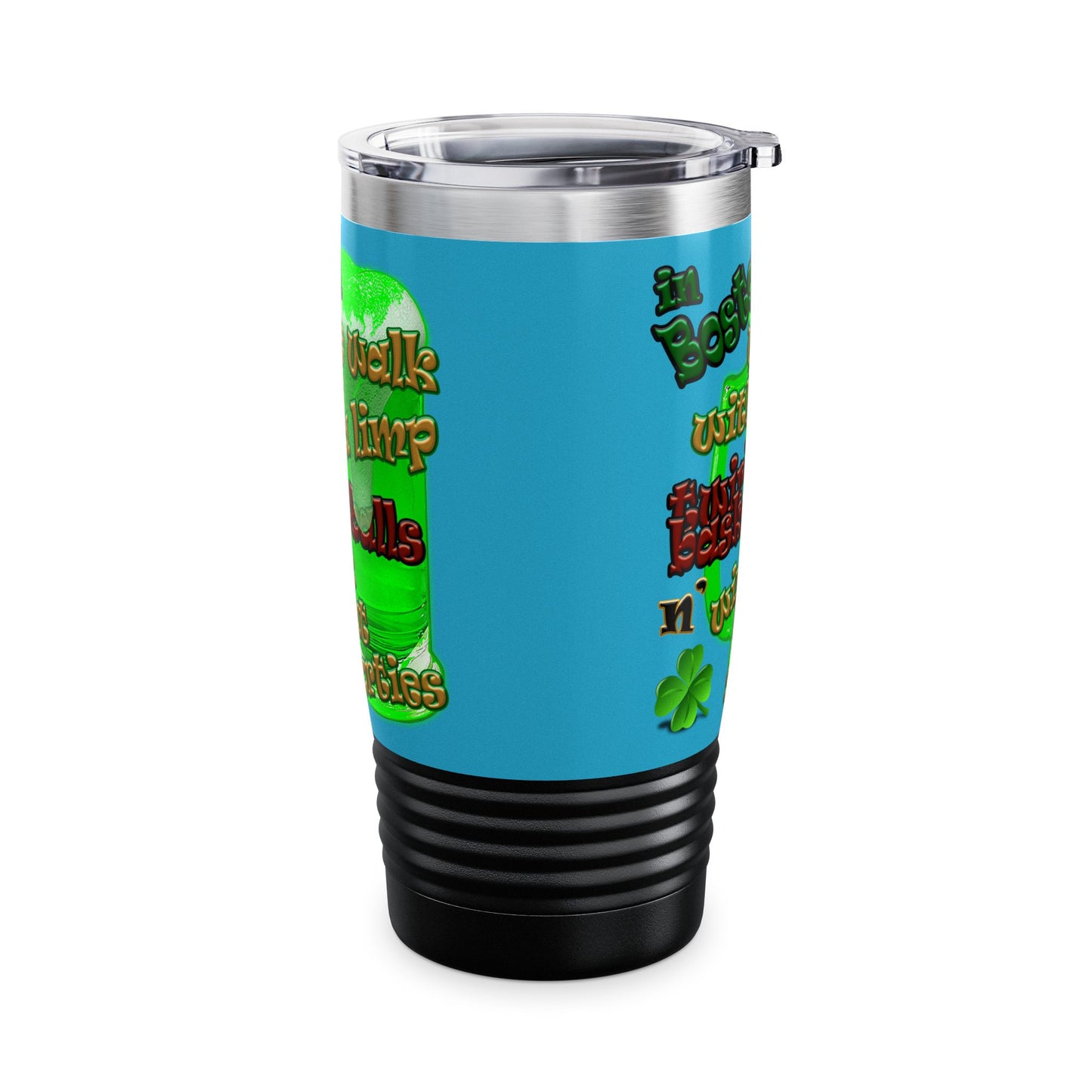 celtics logo - Ringneck Tumbler, 20oz (turquoise)
