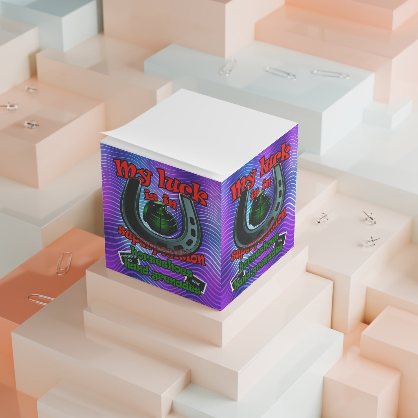 my luck - note cube (purple wave)