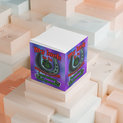 my luck - note cube (purple wave)